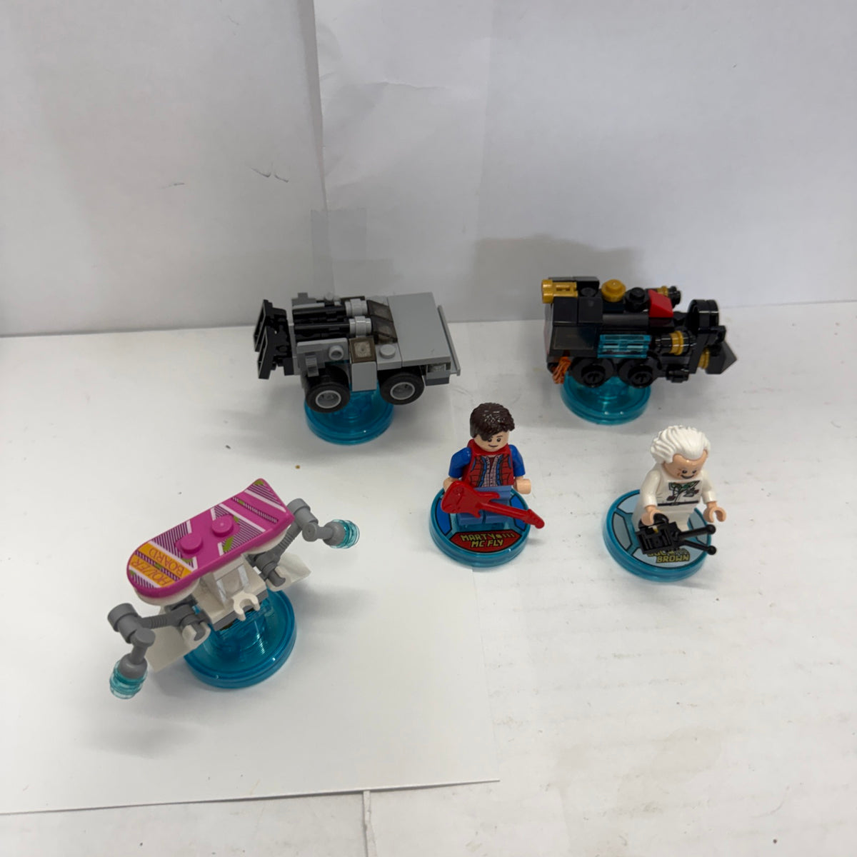 LEGO Dimensions Back to the Future Lot 71201 71230 Marty Doc Brown COMPLETE