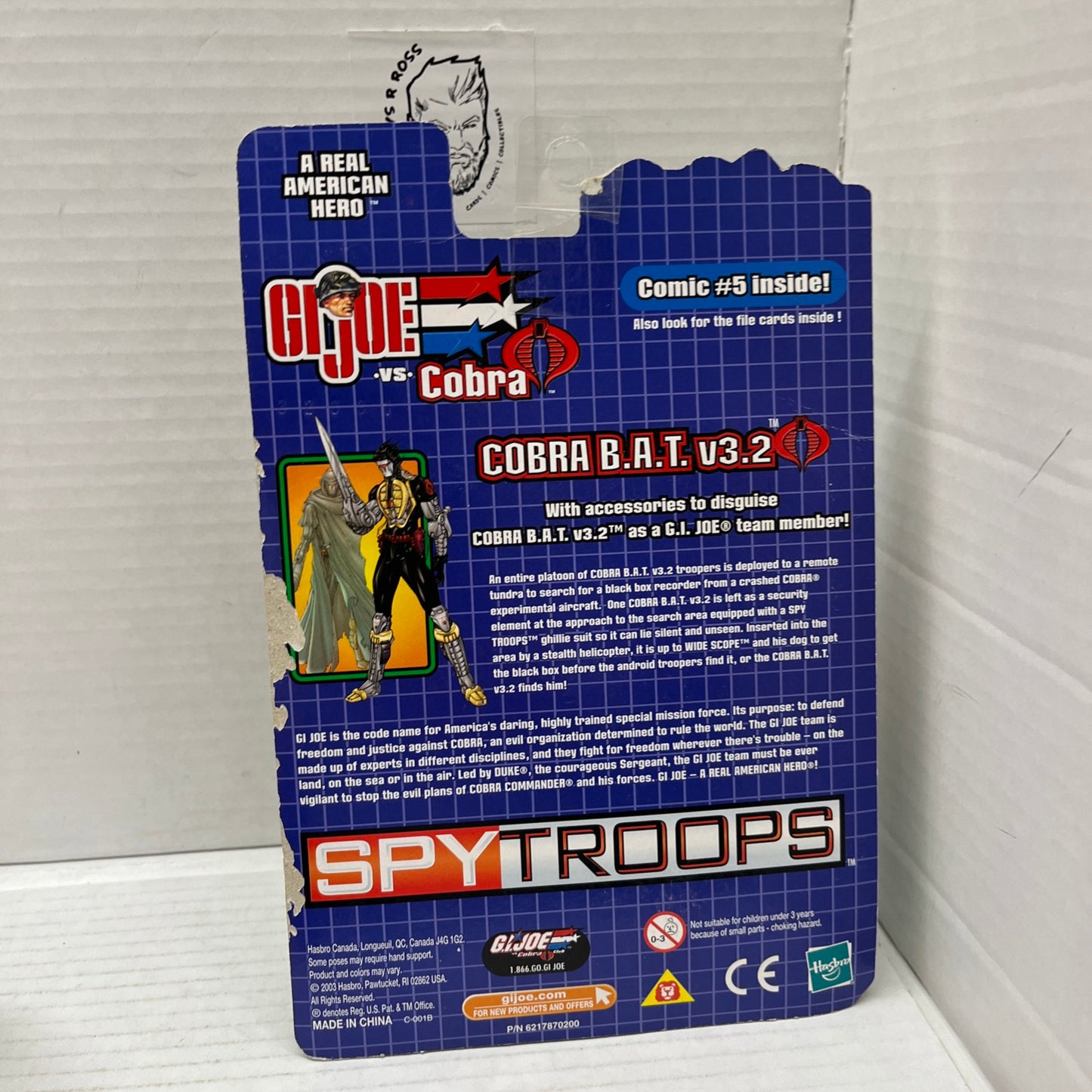 G.I. Joe vs. Cobra Wide Scope vs COBRA B.A.T SPY Troops 2003 Hasbro 3 3/4" NEW