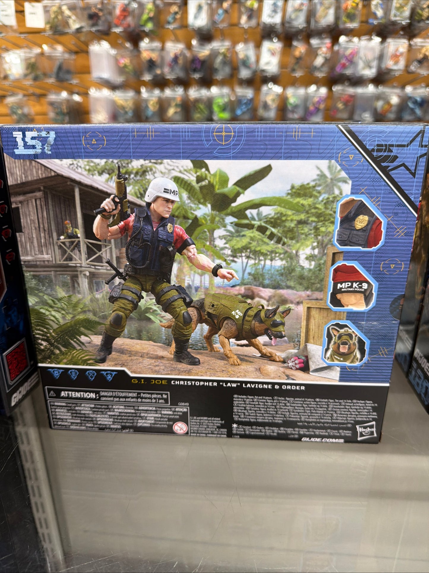 GI G.I. Joe Classified Series 157 Law and Order Christopher “Law” Lavigne New K9