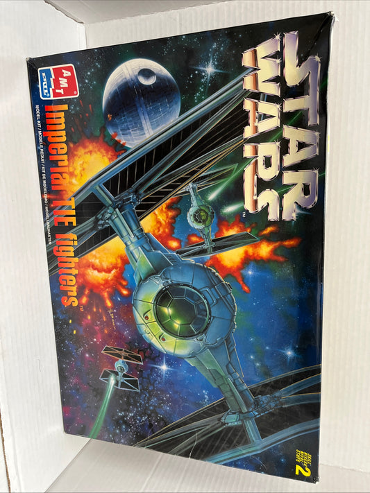 Star Wars IMPERIAL TIE FIGHTERS MODEL KIT # 8438 AMT Ertl NEW!!