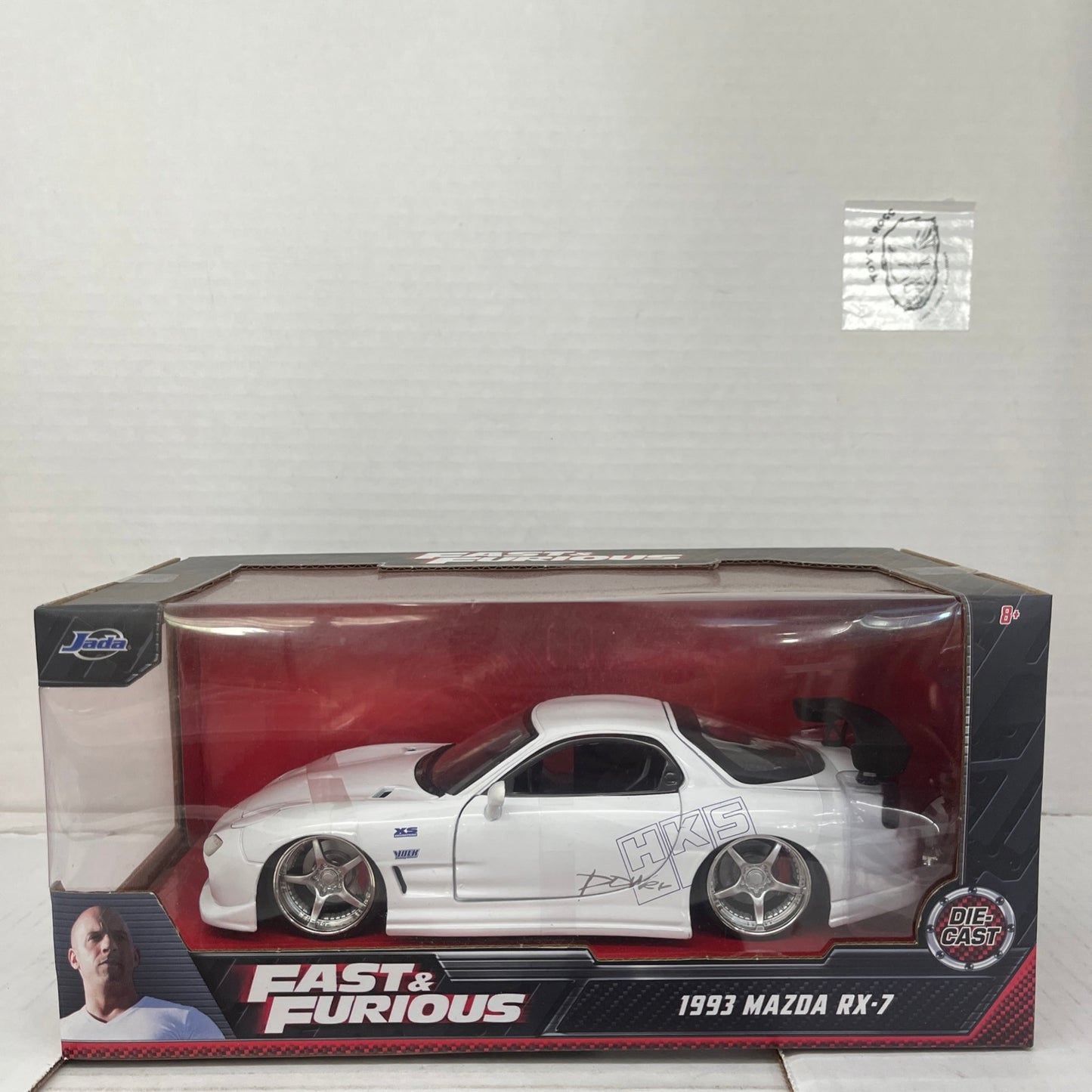 Jada Toys Fast & Furious Mazda RX-7 1:24 Diecast Model Car - White (32607)