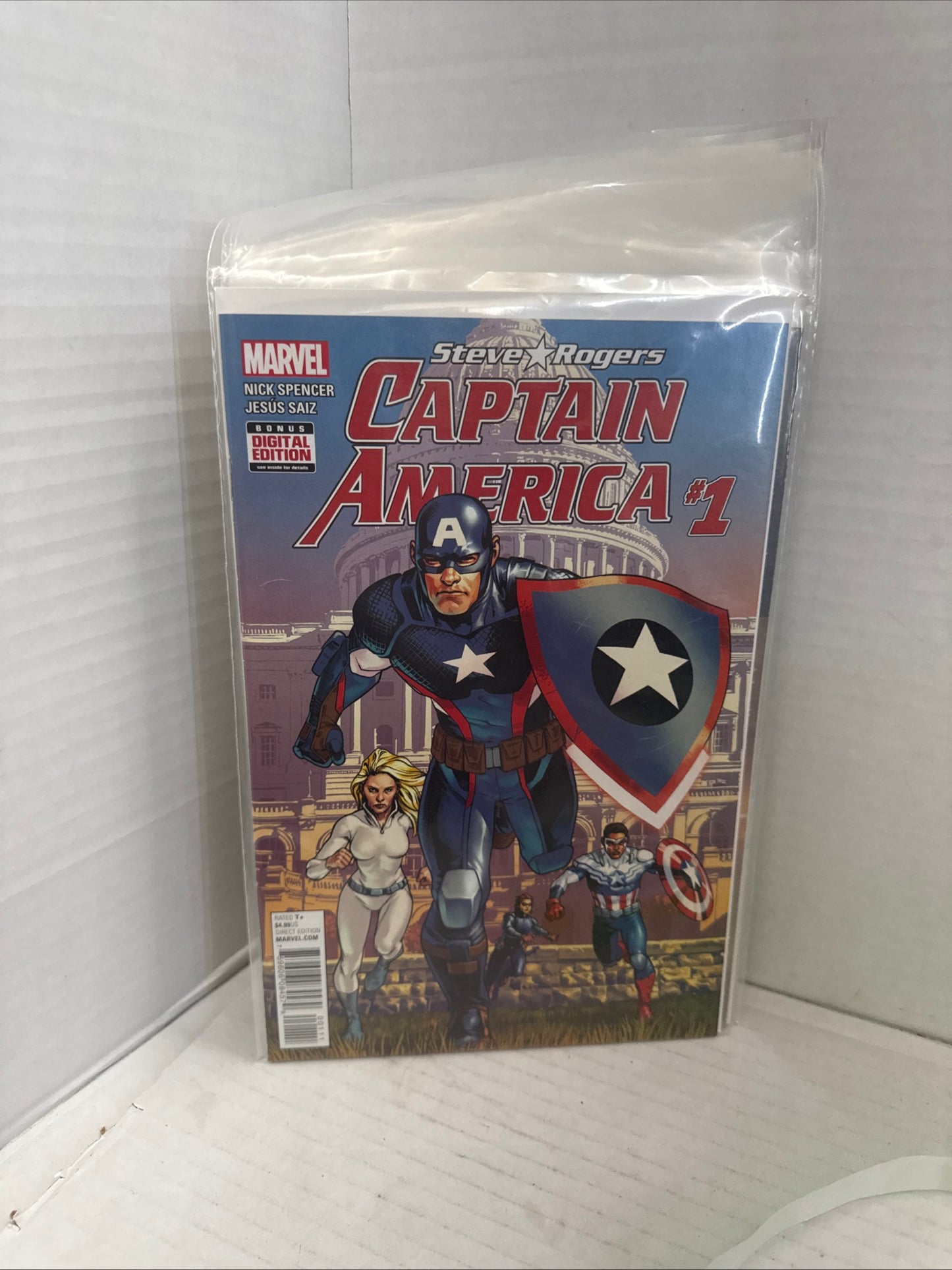 Captain America Steve Rogers #1 - 2nd print-a 2016 Marvel Comics W101-196