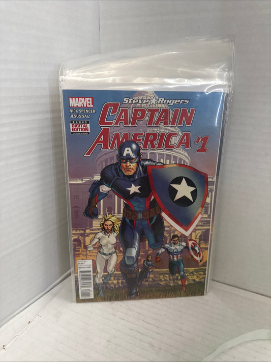 Captain America Steve Rogers #1 - 2nd print-a 2016 Marvel Comics W101-196