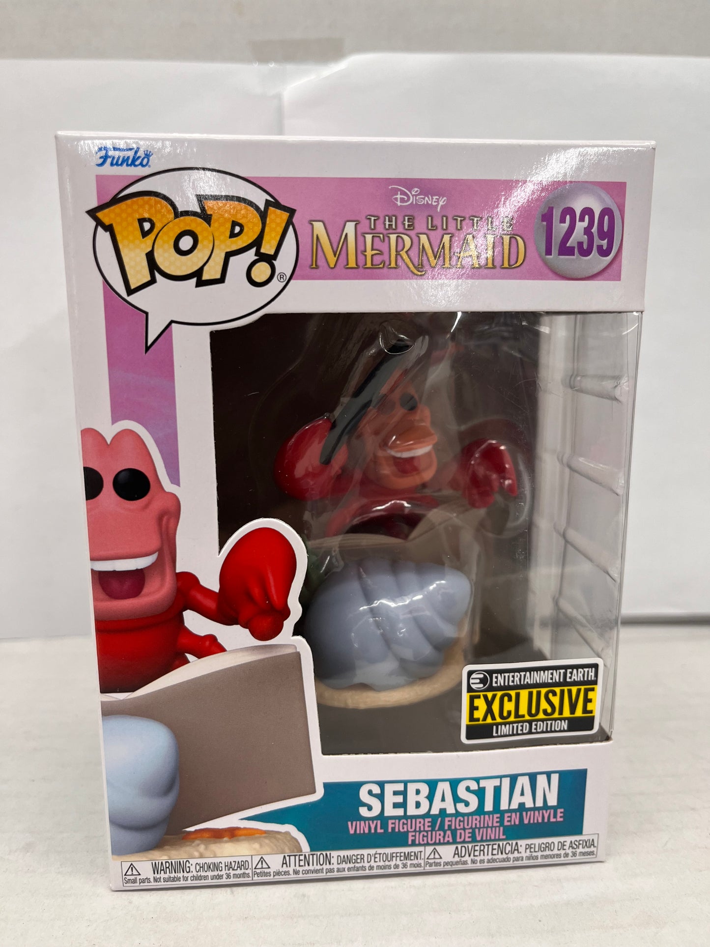 Funko POP! Disney The Little Mermaid SEBASTIAN #1239 EXCLUSIVE! Vinyl Figure