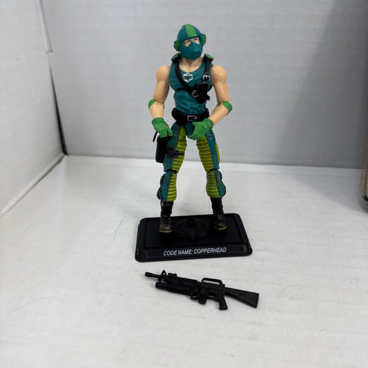 GI Joe 25th Anniversary Cobra Pilot Copperhead v4 100% Complete Figure ARAH