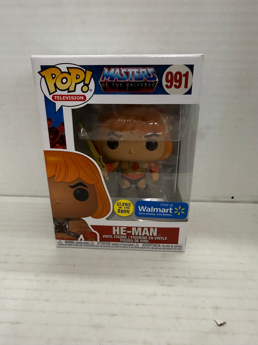 Funko POP! MOTU He-Man Glow in the Dark #991 Walmart Exclusive