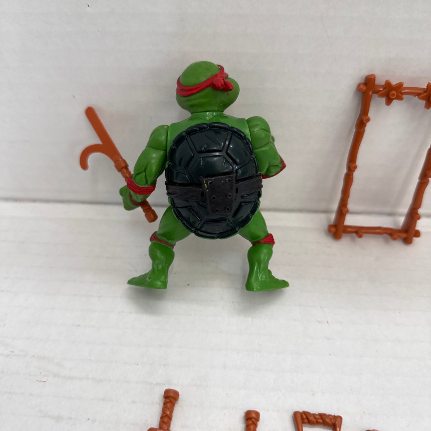 Vintage 1988 TMNT Raphael Playmates Raph Action Figure 100% Complete Hard Head