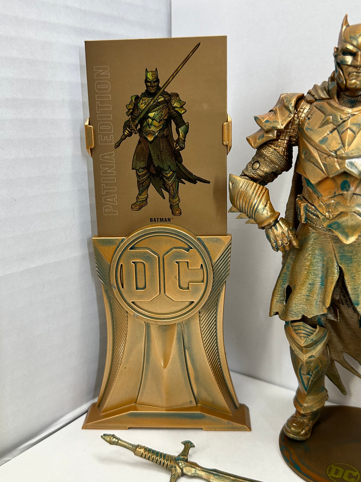 Batman Dark Knights of Steel Patina McFarlane Gold Label 7" Figure Complete