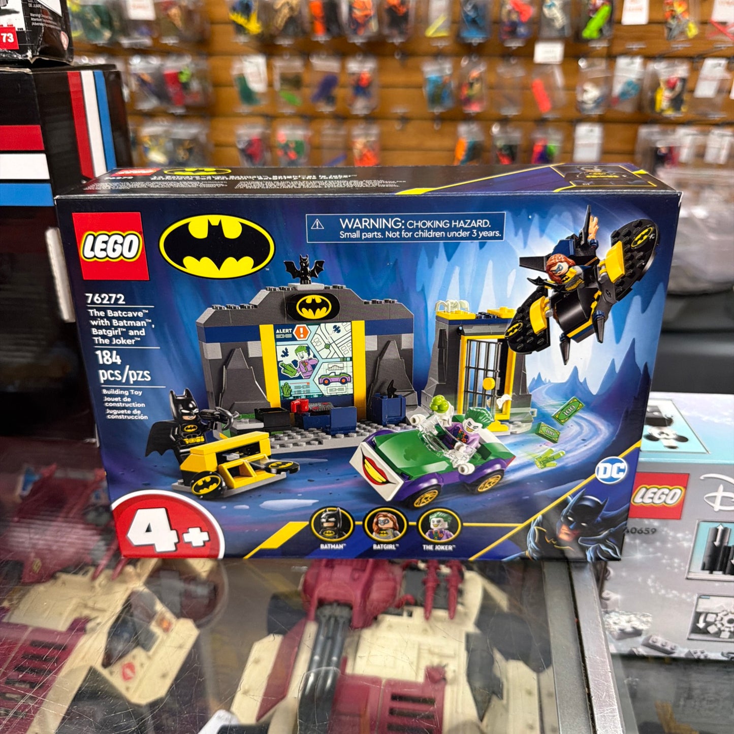 Lego DC Batcave with Batman, Batgirl and The Joker 76272 184 Pieces Building Toy