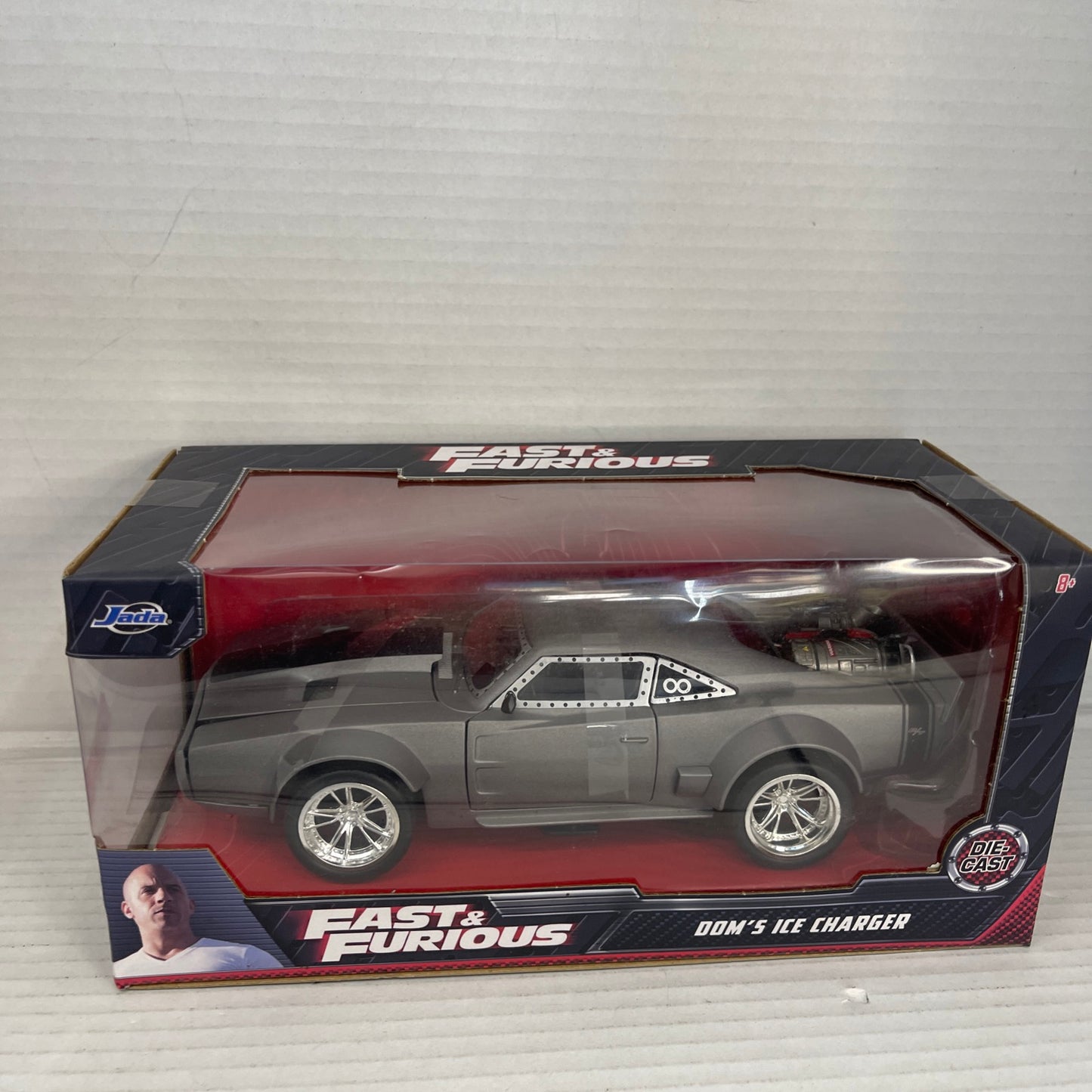 Jada Toys Fast & Furious 1:24 Dom's Ice Charger Die-cast Car, Toys for Kids...