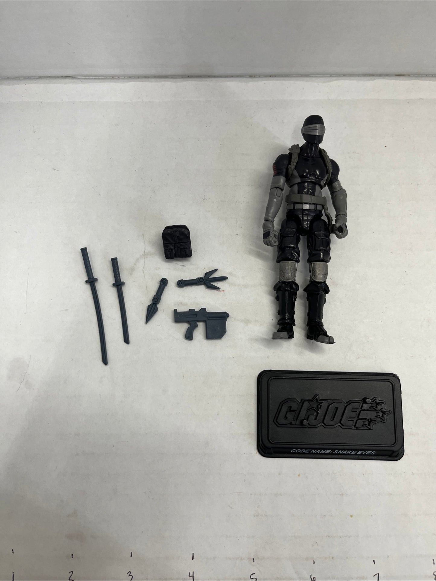 GI Joe 30th Anniversary Renegades Commando Snake Eyes 4” Figure Hasbro 2011