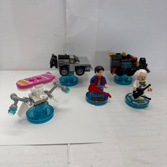 LEGO Dimensions Back to the Future Lot 71201 71230 Marty Doc Brown COMPLETE