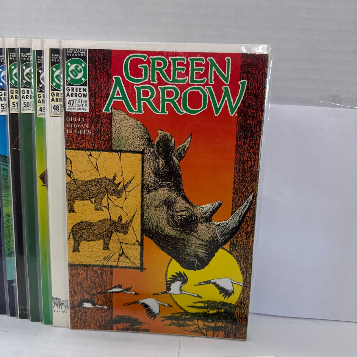 GREEN ARROW #43-55  (1991) DC COMICS RUN LOT OF 14. Grell Cowan Wray