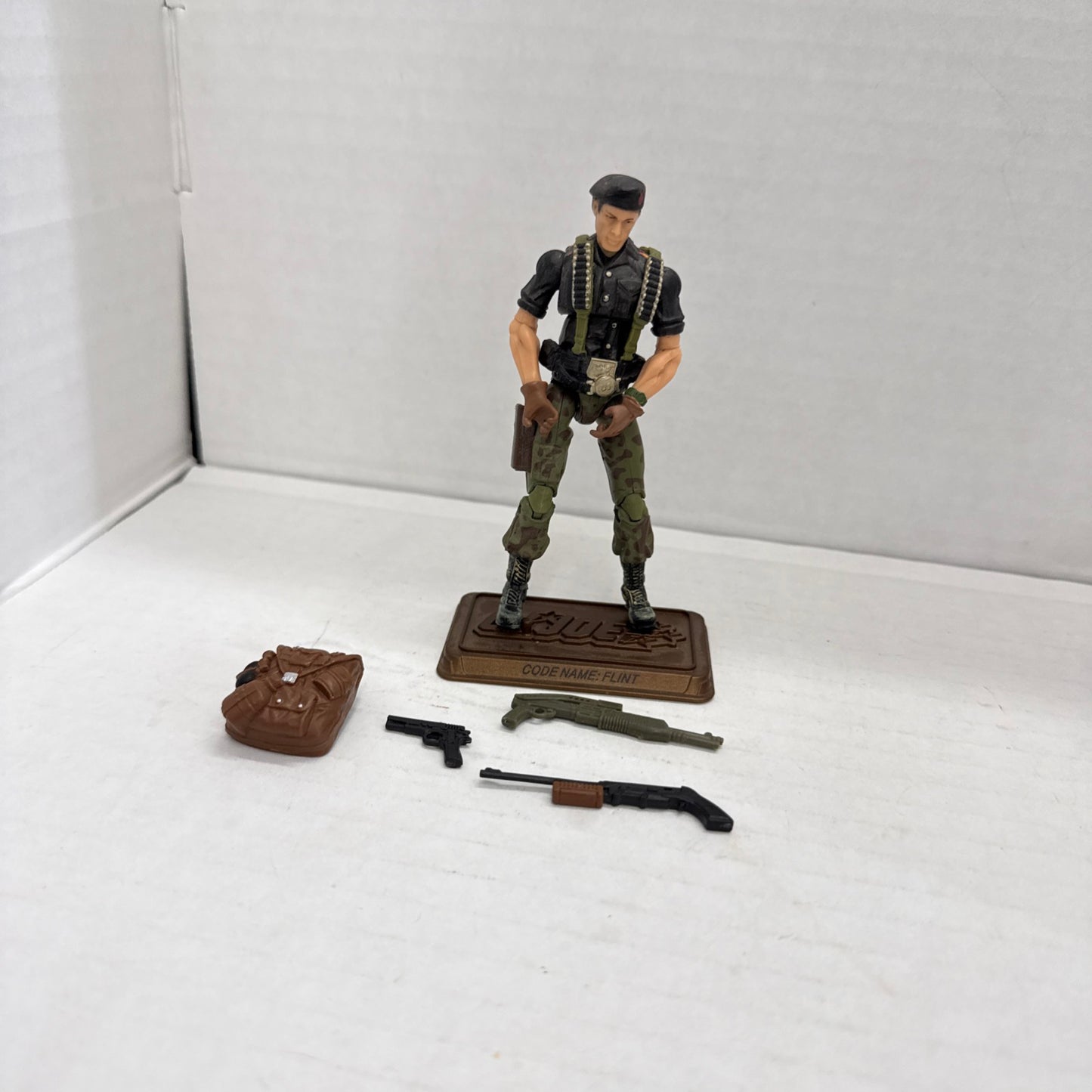 GI Joe 25th Anniversary 4" Flint 1/18 Scale Figure Hall of Heroes POC ROC Cobra