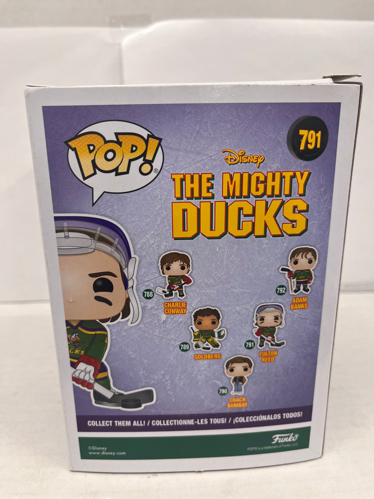 Funko POP! Disney Mighty Ducks Fulton Reed #791 Vinyl Figure