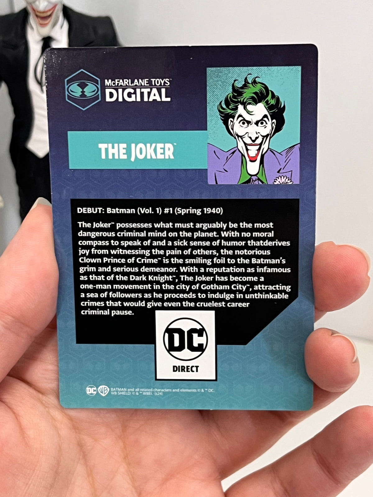 Mcfarlane DC Direct The Silver Age JOKER 7" Action Figure Platinum Edition Chase