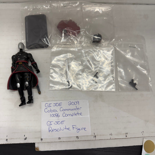 GI JOE ~ 2009 COBRA CRIMSON COMMANDER ~ RESOLUTE ~100% COMP