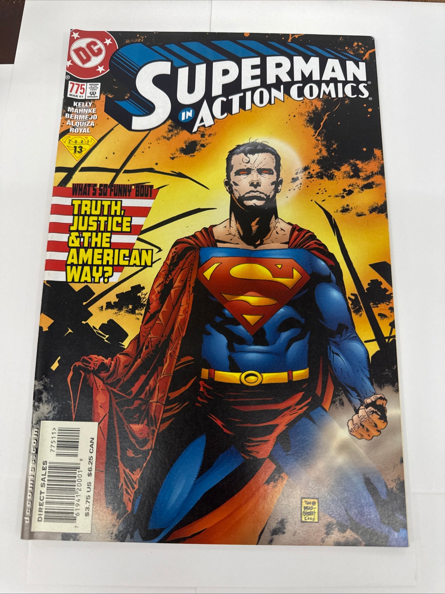 Action Comics #775 DC (2001) Rare Newsstand 1st App Elite Manchester Black