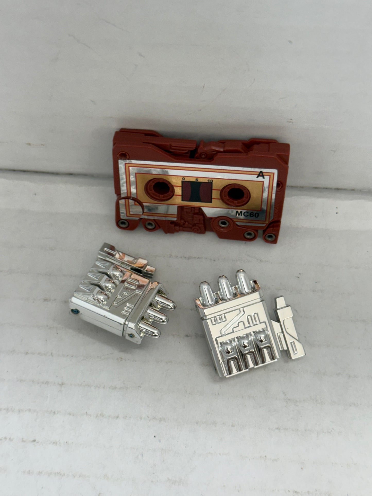 Ramhorn SILVER Cassette 100% Complete 1986 G1 Transformers Action Figure