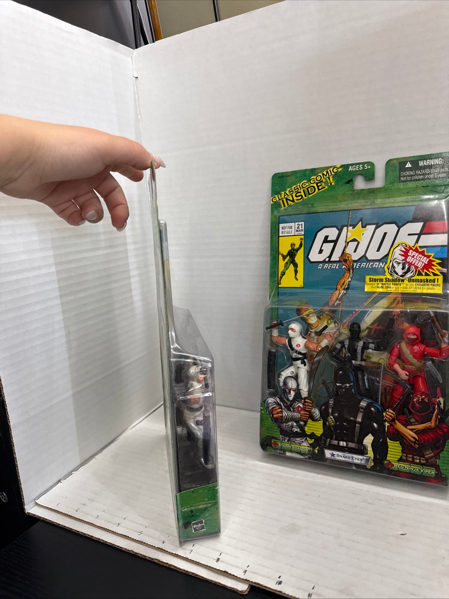GI JOE Valor Vs Venom Comic 3 Pack STORM SHADOW/SNAKE EYES/RED NINJA VIPER! NIP!