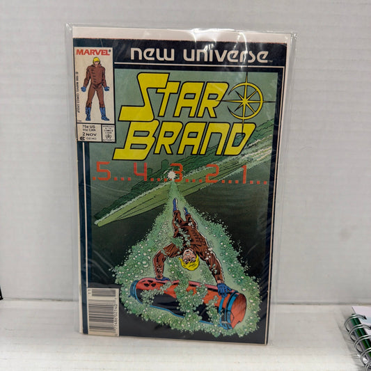 Marvel Comics New Universe Star Brand 5..4..3..2..1..Nov 1986 Vol 1 No. 2 VF