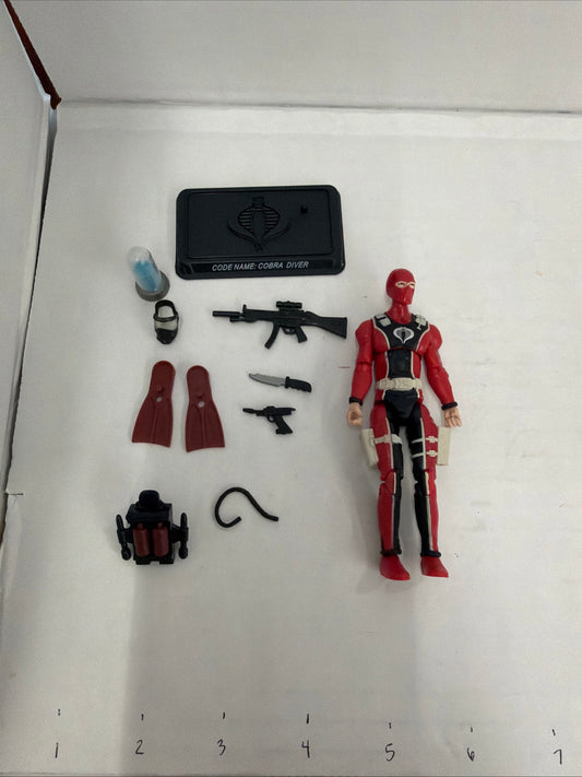 2008 GI JOE 25TH ANNIVERSARY COBRA DIVER V1 LOOSE COMPLETE FIGURE