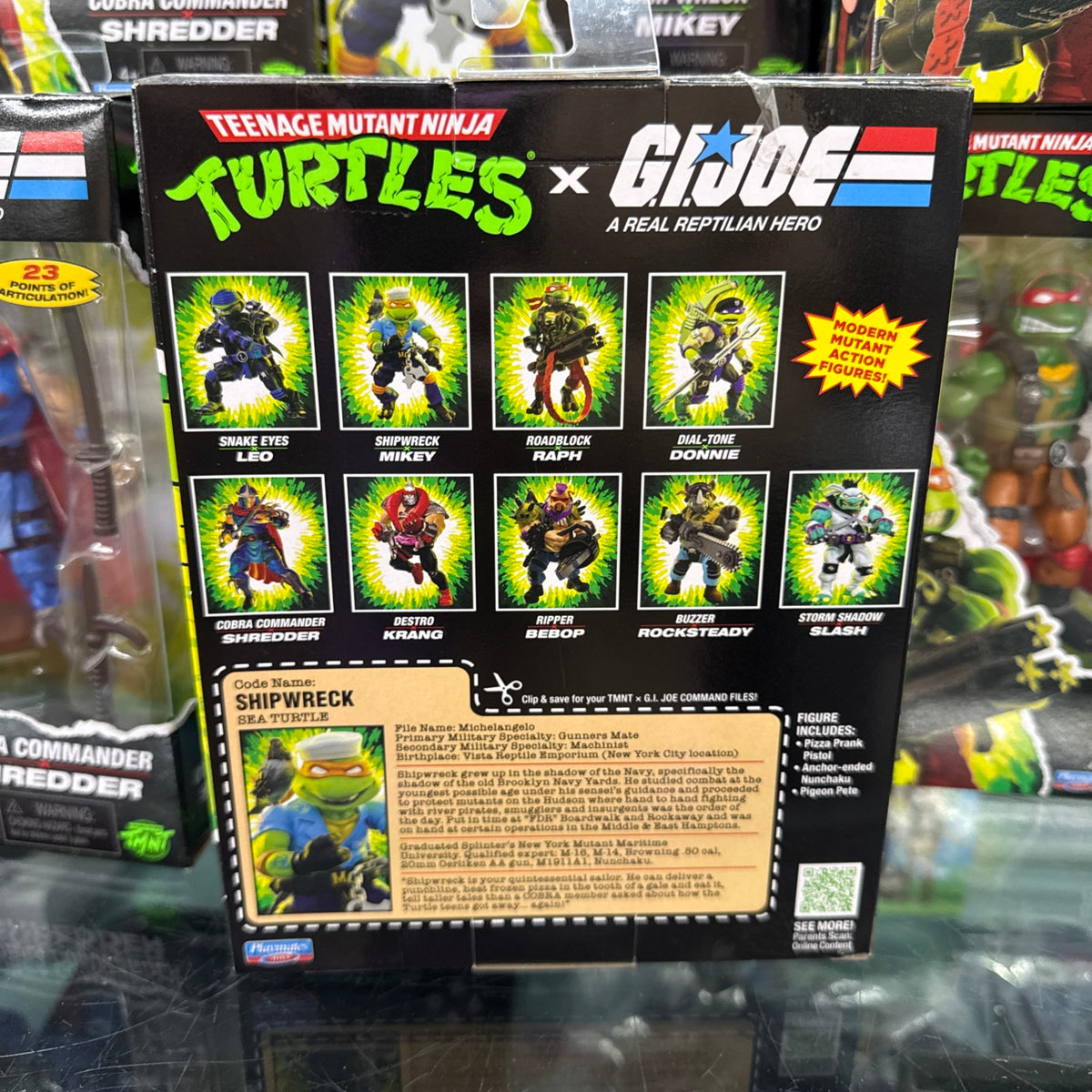 TMNT x G.I. Joe - Shipwreck x Mikey Action Figure IN HAND