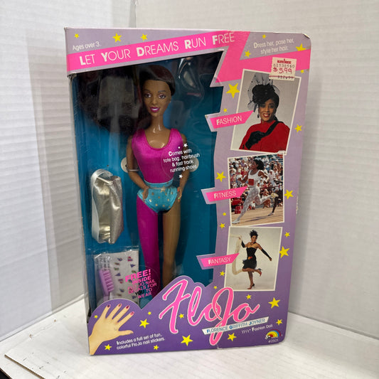 FLO JO FASHION/FITNESS/FANTASY DOLL, 1989, ORIGINAL IN BOX!
