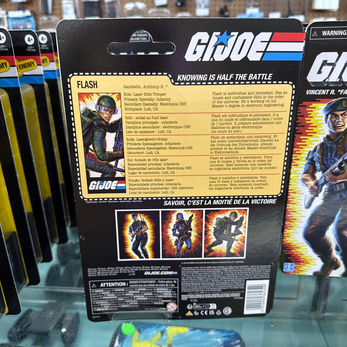 GI Joe Classified Series Retro Cardback 6" Anthony Flash Gambello 261001