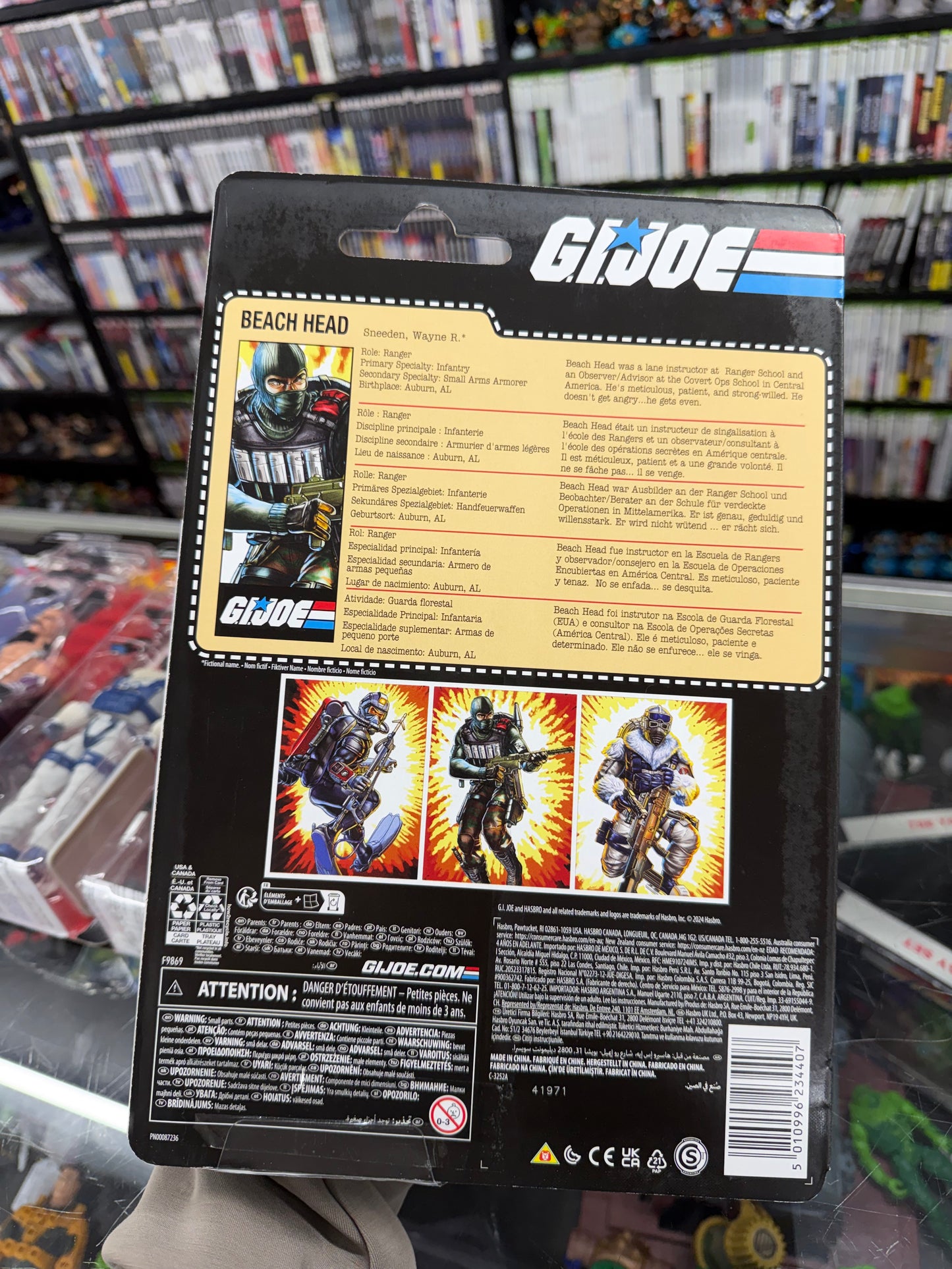 G.I. Joe Classified Series Retro card Beach Head 6" Figure NEW
