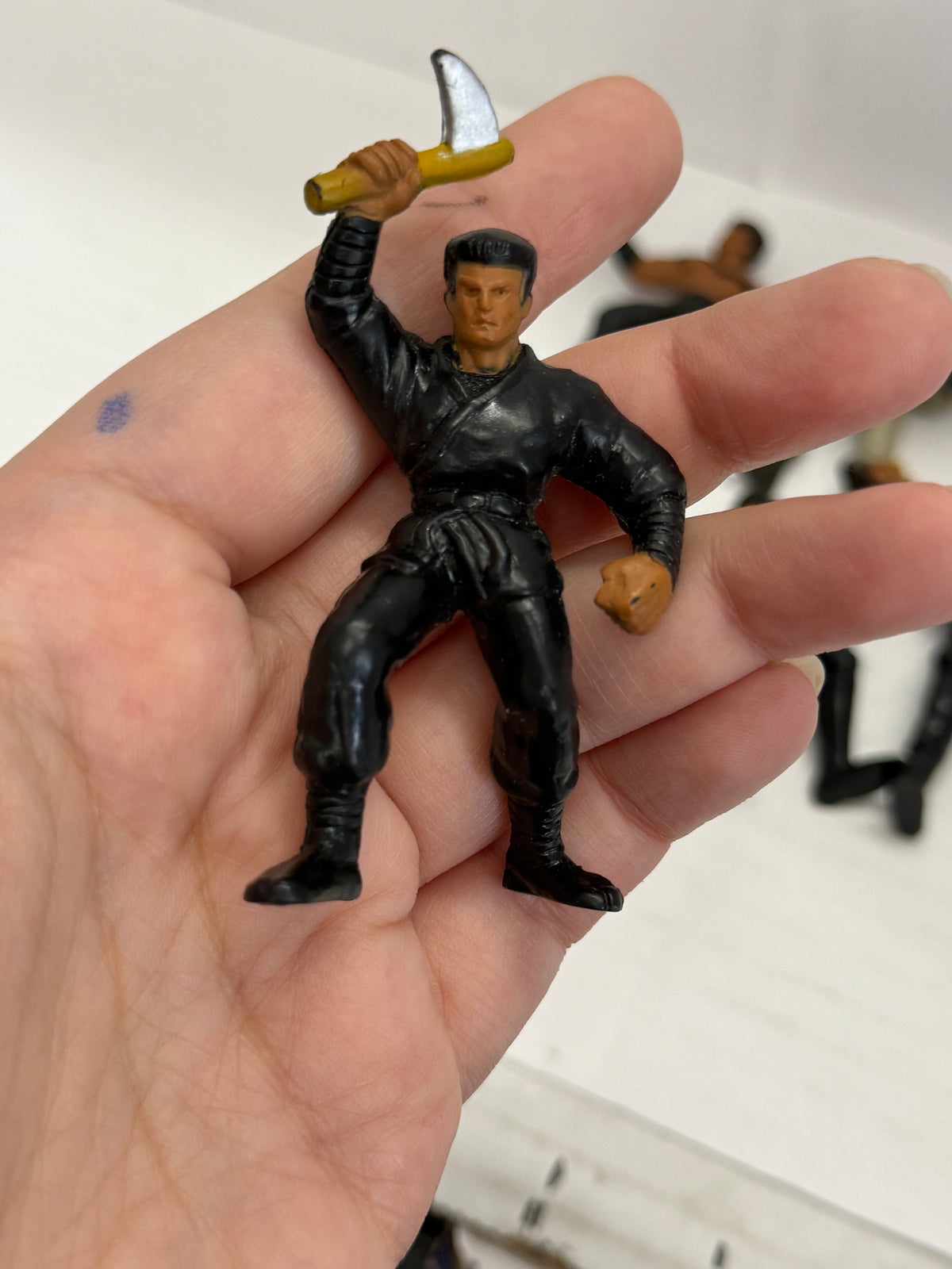 Vintage 1986 Mattel GUTS! Akido force ninja figures Army  lot of 6