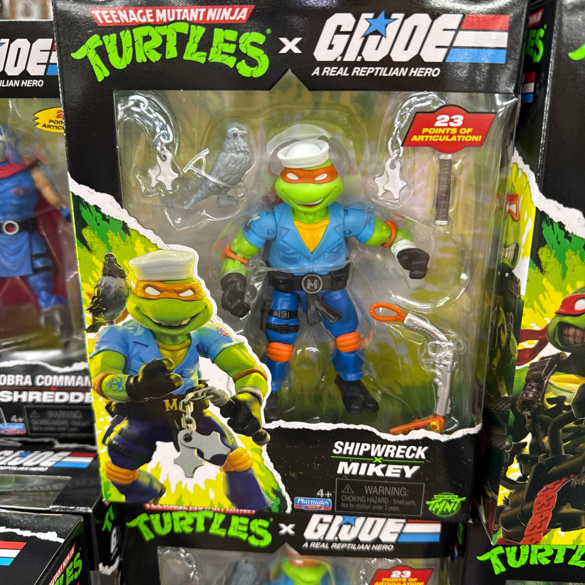 TMNT x G.I. Joe - Shipwreck x Mikey Action Figure IN HAND