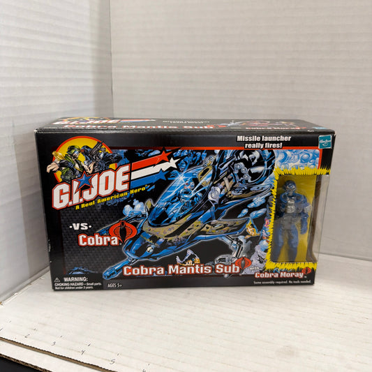 G.I. Joe vs Cobra Mantis Sub with Cobra Moray 2001 Hasbro *NEW*