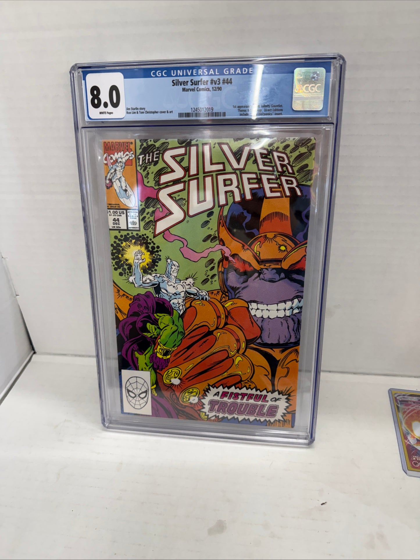 Silver Surfer (1987) # 44 CGC 1st appearance Infinity Gauntlet Thanos