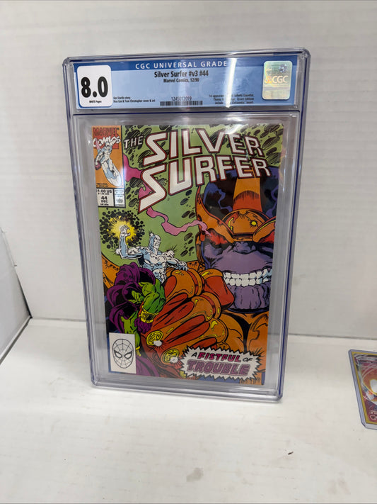 Silver Surfer (1987) # 44 CGC 1st appearance Infinity Gauntlet Thanos