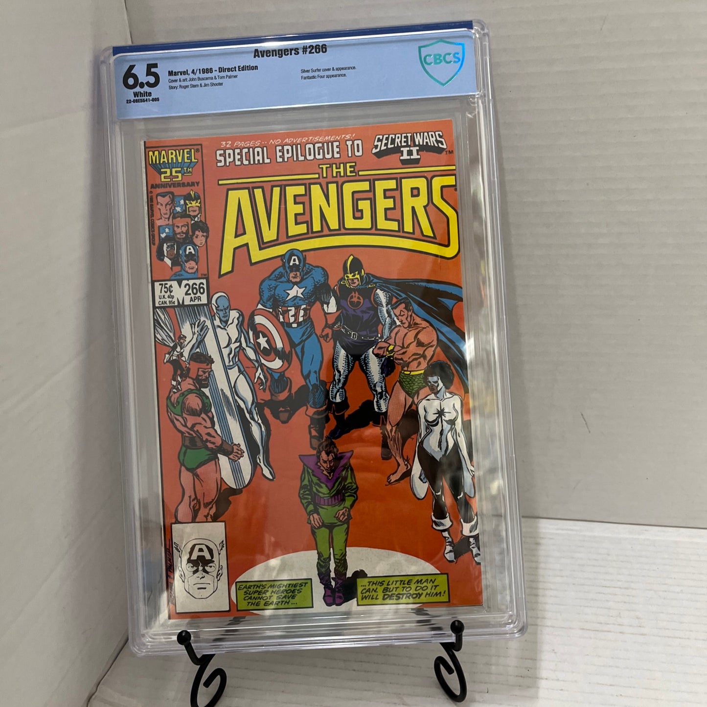 Avengers #266 CGC Graded 6.5 Marvel April 1986 Newsstand Edition Comic Book.