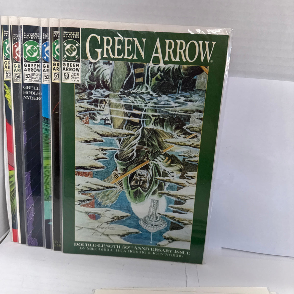 GREEN ARROW #43-55  (1991) DC COMICS RUN LOT OF 14. Grell Cowan Wray