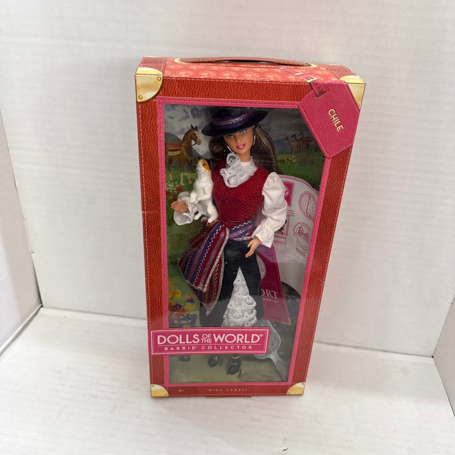 Barbie Passport Dolls of the World Chile Pink Label W3494
