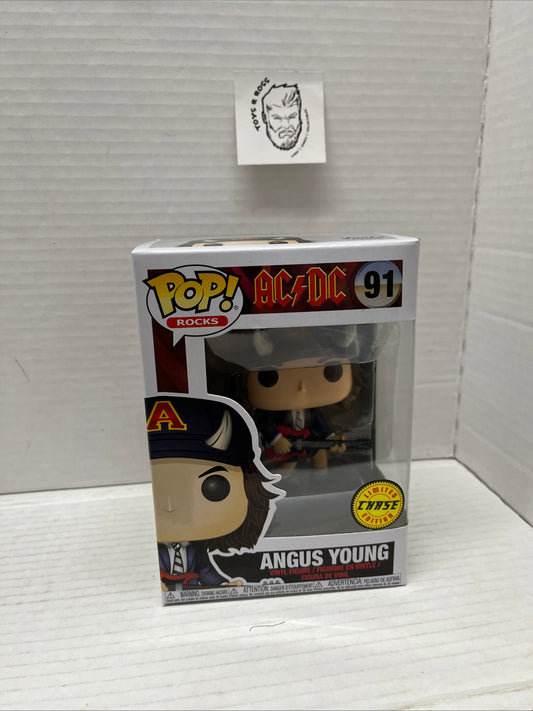 Funko Pop CHASE Rocks AC/DC - Agnus Young CHASE Vinyl Figure #91