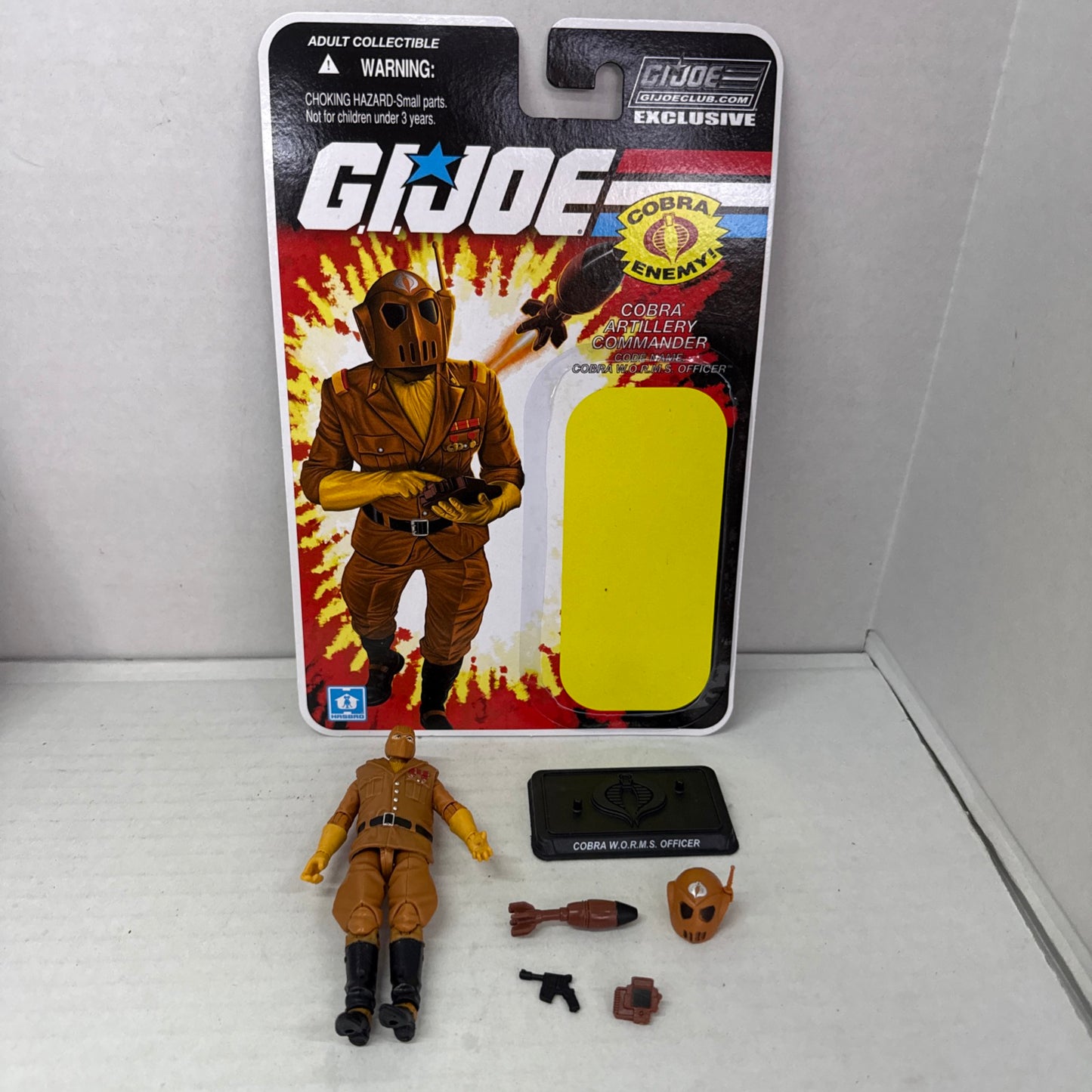 GI JOE ~ WORMS ~ MAGGOT DRIVER W.O.R.M.S. ~ MOC MOSC ~ FSS 6.0 COLLECTORS CLUB