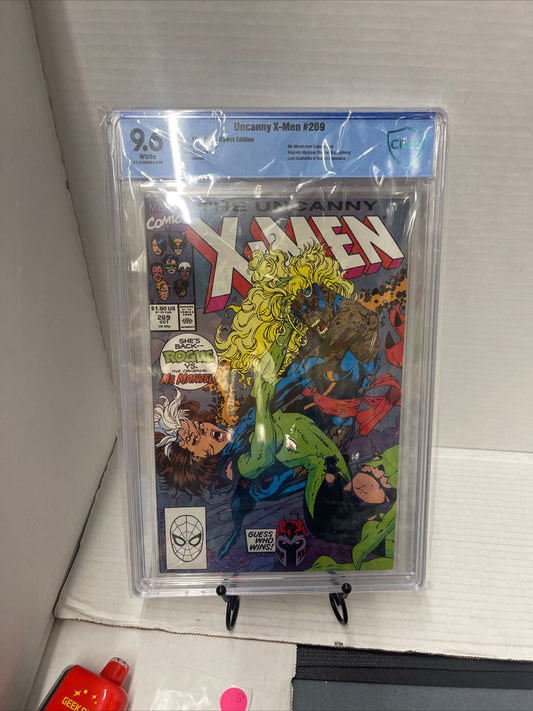 UNCANNY X-MEN #269 - Newsstand - CBCS 9.6 - Marvel 10/90  Jim Lee Scott Williams