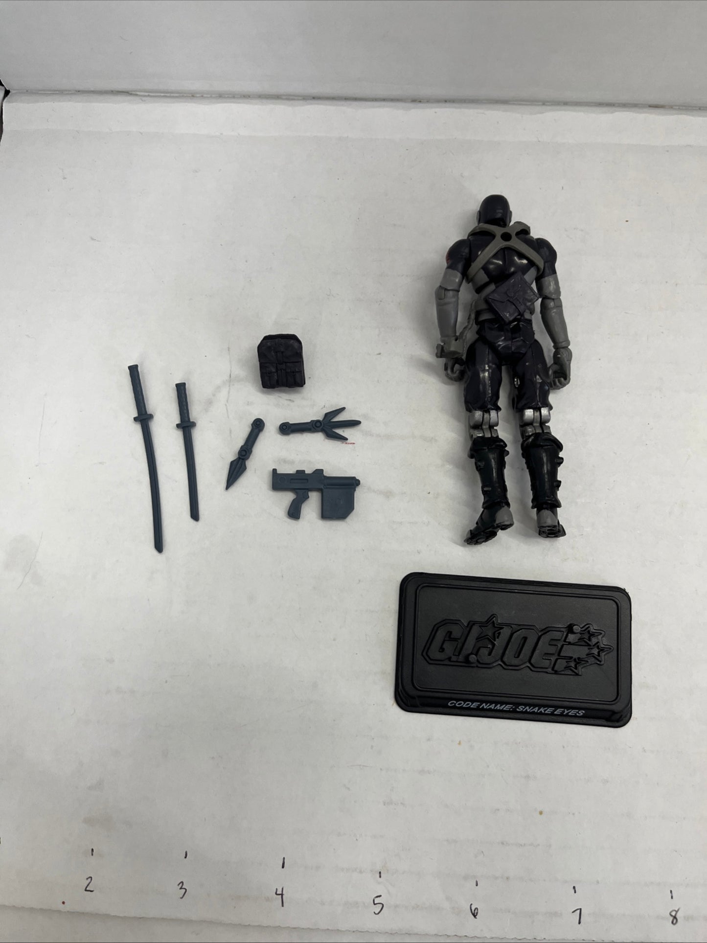 GI Joe 30th Anniversary Renegades Commando Snake Eyes 4” Figure Hasbro 2011