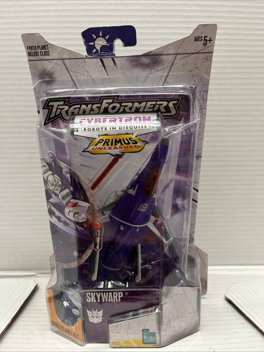 Vintage Transformers Cybertron 🛩 Skywarp Deluxe Class Earth Planet 2005