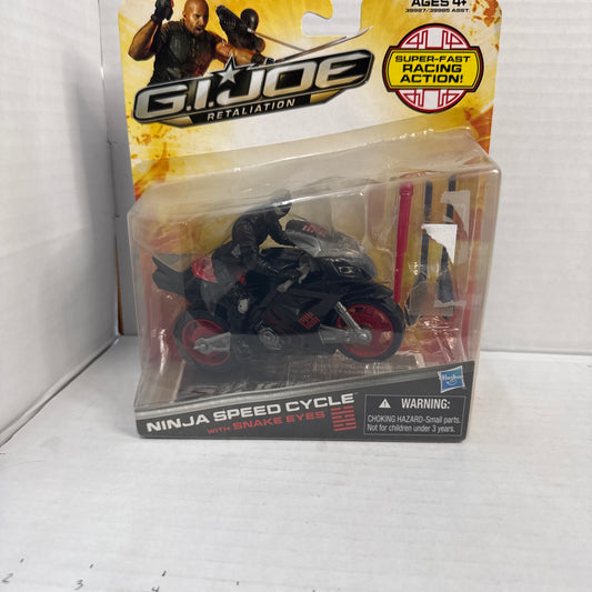 G.I.  Joe Retaliation Ninja Speed Cycle With Snake Eyes Action Figure 2011