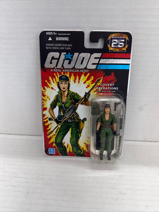 2007 GI Joe 3 3/4"  25th Anniversary Covert Operations Lady Jaye