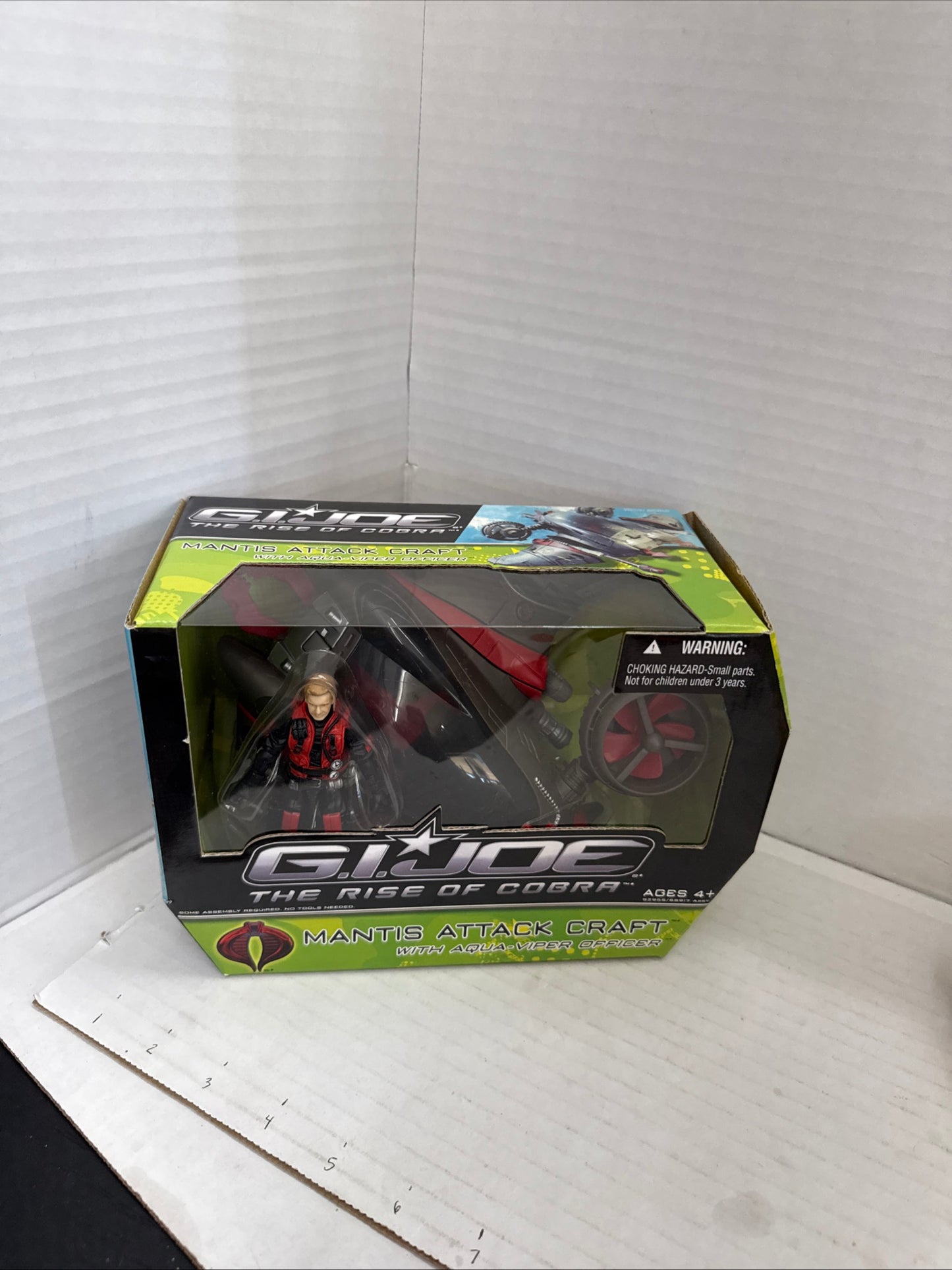 Gi Joe R.O.C Mantis Attack Craft w/Aqua -Viper Officer  2009 New & Sealed