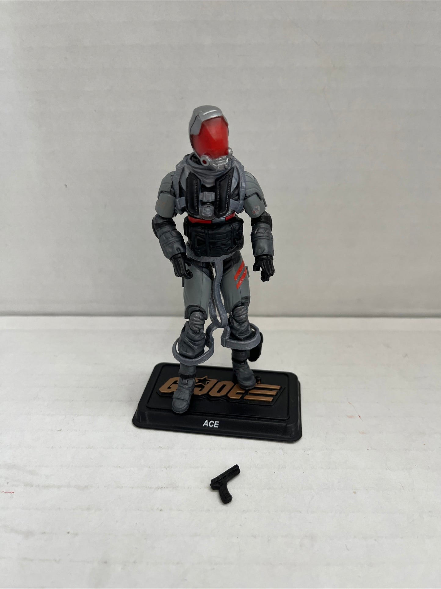 G.I. Joe Captain  Ace Pilot 50th anniversary. Gray gear.