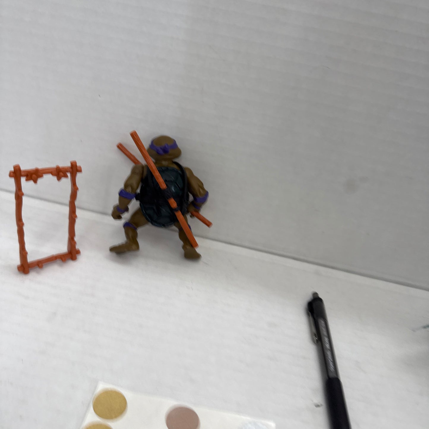 Vintage Teenage Mutant Ninja Turtles Donatello 1988 With Weapons