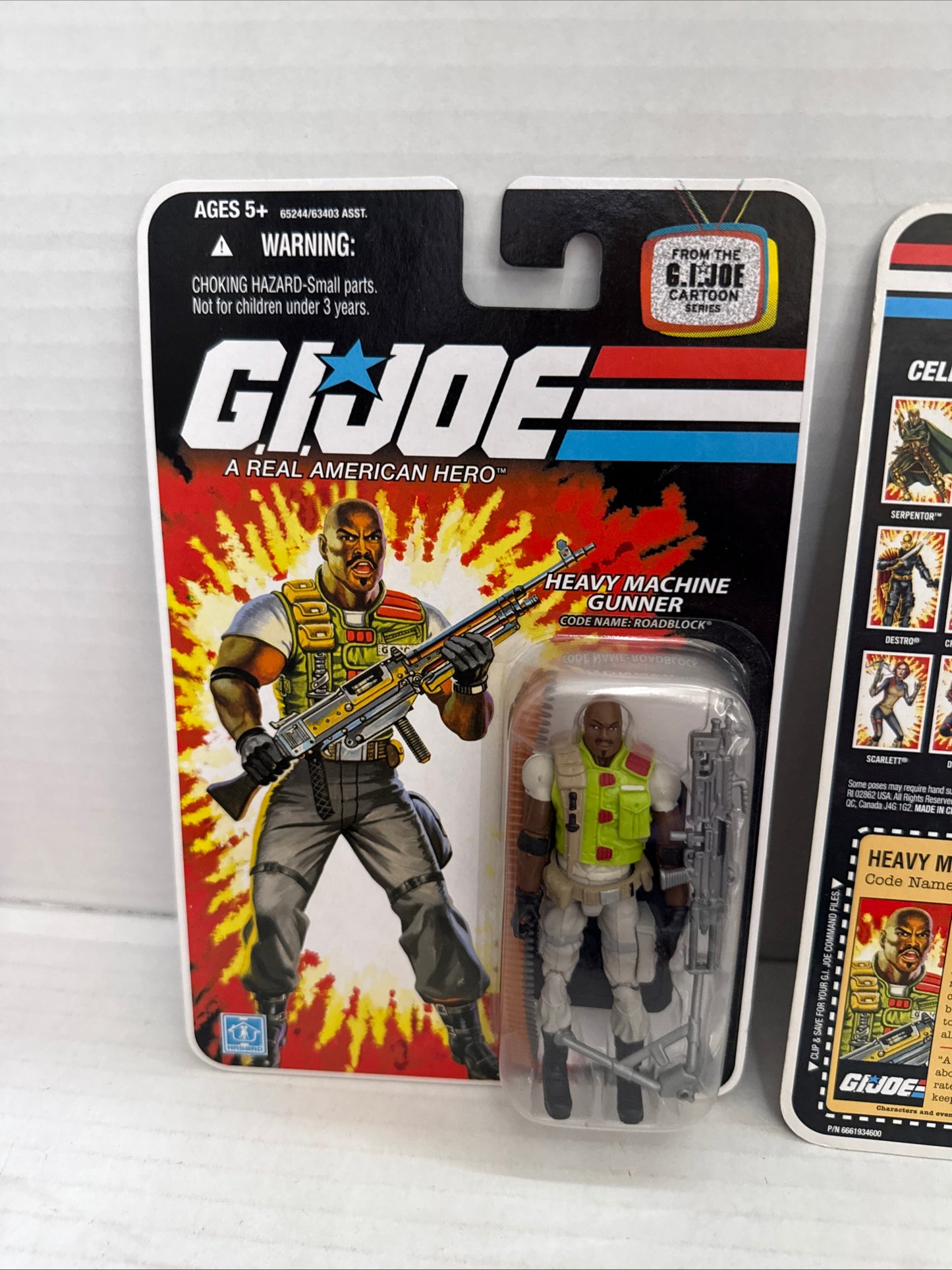 GI JOE HEAVY MACHINE GUNNER ROADBLOCK 25TH ANN