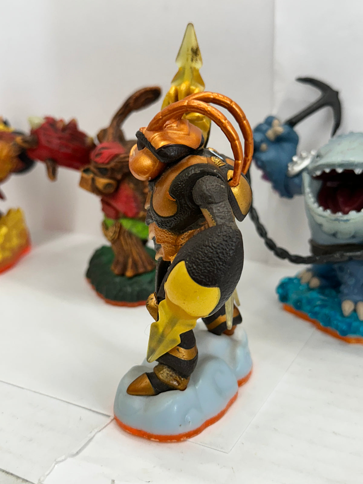 Lot of 4 Skylanders Giants - Tree Rex, Swarm, Thumpback, Hot Head Loose Figures